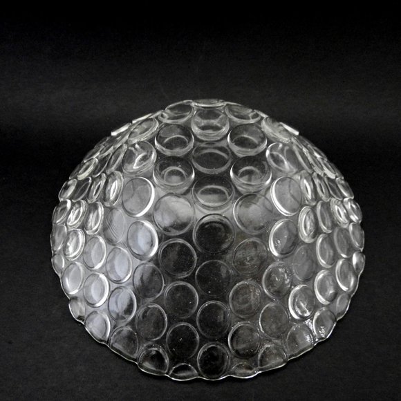 Coin Dot Hobnail Clear Glass Bowl Small - Picture 6 of 6